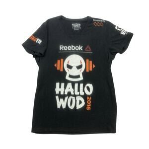 Pull&Bear Shirt Mens Large L Black HALLO WOD 2016 Costa Rica Athlete